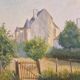 Oil on canvas Tennie's castle in Sarthe