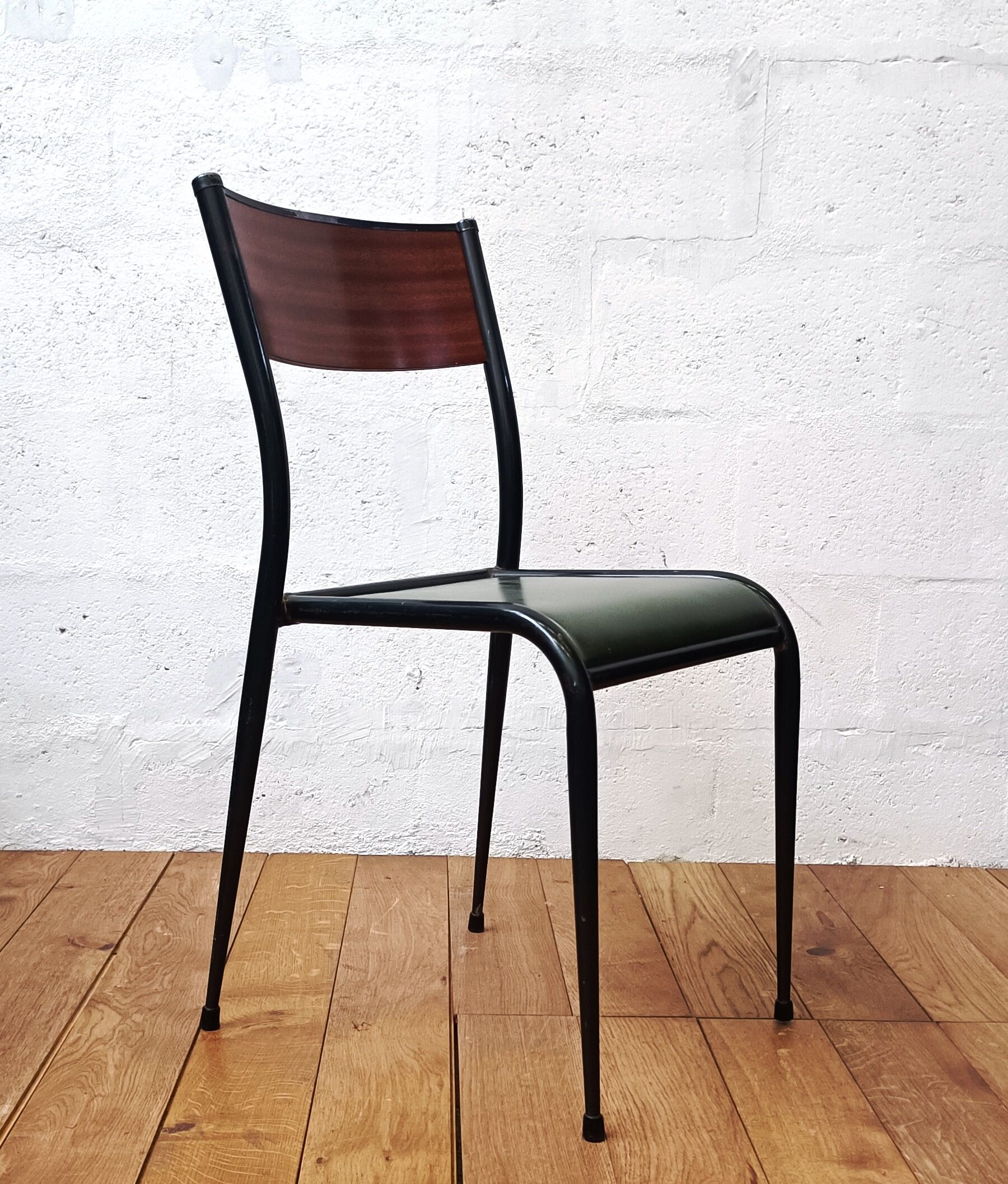 Vintage Mullca leather chair, 50s