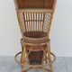 1950 vintage rattan cocktail bar