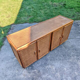 Buffet en rotin et cannage