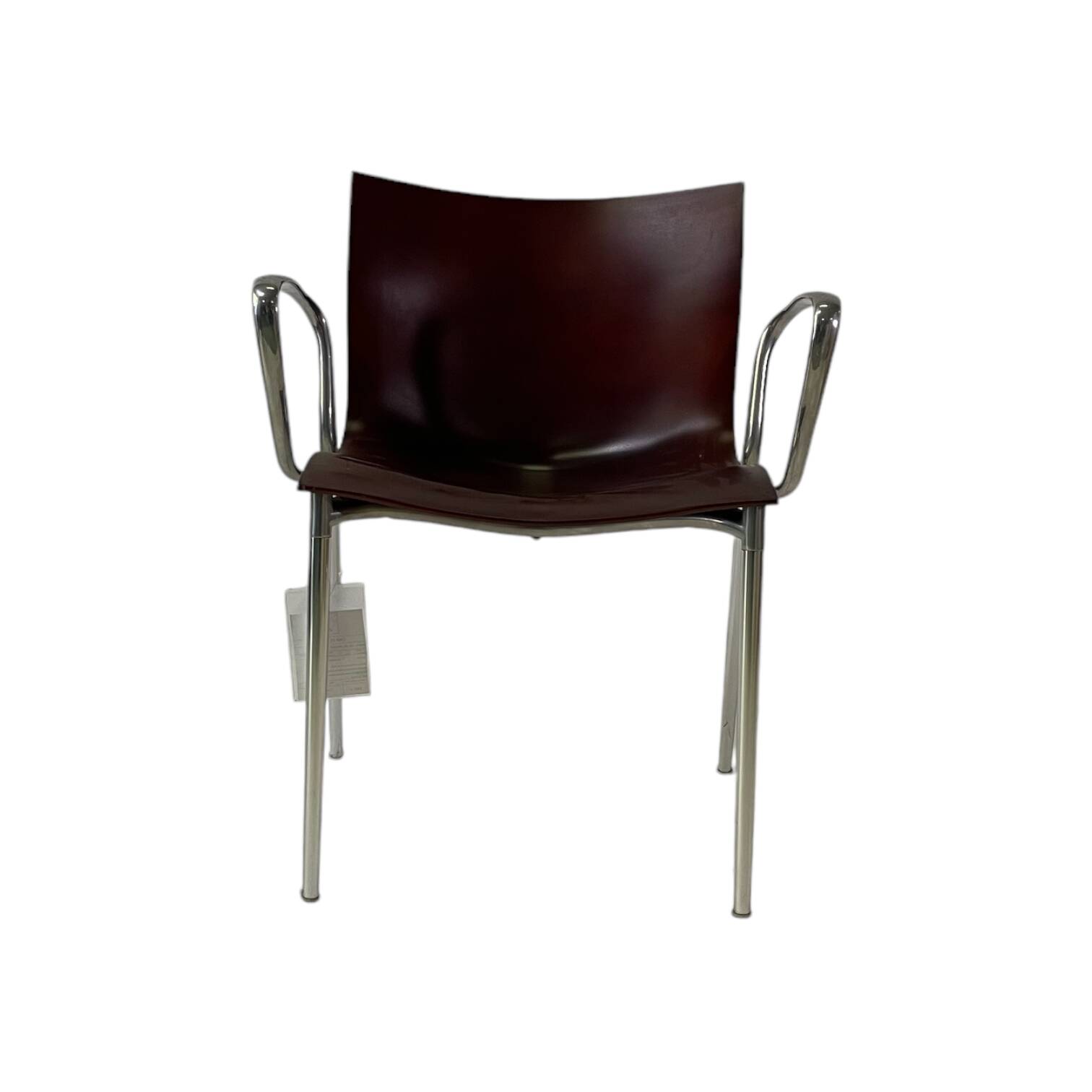 set of 4 Cam el léon bridge armchairs Starck finish for Kartell rare mahogany/chrome finish