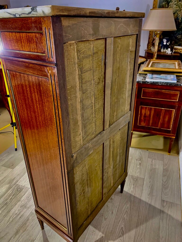 SECRETARY of Louis XVI Style, ACAJOU, nineteenth century