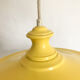 Vintage pendant lamp yellow metal