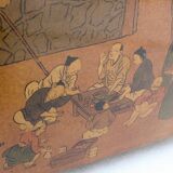 Vintage wood and metal chest