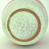 Beige and orange ceramic vase - Carstens Tunnieshof - West Germany - vintage 70s