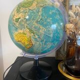 80s luminous terrestrial globe