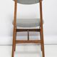 Grey wool chair in mid-century style designed by Rajmund Halas, Poland, 1960s.