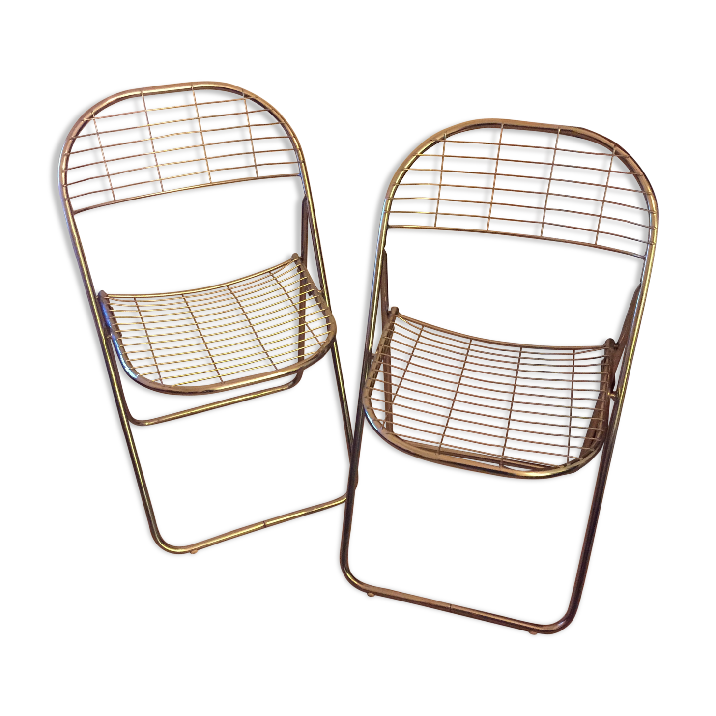 Paire de chaises pliantes