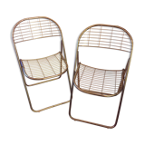 Paire de chaises pliantes