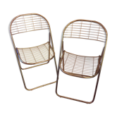 Paire de chaises pliantes