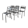 6 chaises Tolix industriel