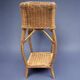 Porte-plantes vintage en osier et bambou