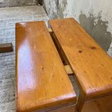 Les Arcs stools and table  1960