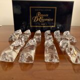 10 porte couteaux en cristal