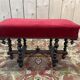 Banc - Repose pied style Louis XIII