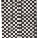 4x7 Checkered Moroccan Vintage Rug 138x208Cm SK 241966