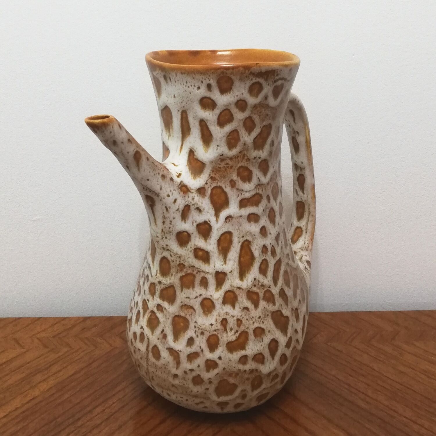 Ceramic pitcher signed Nederviller