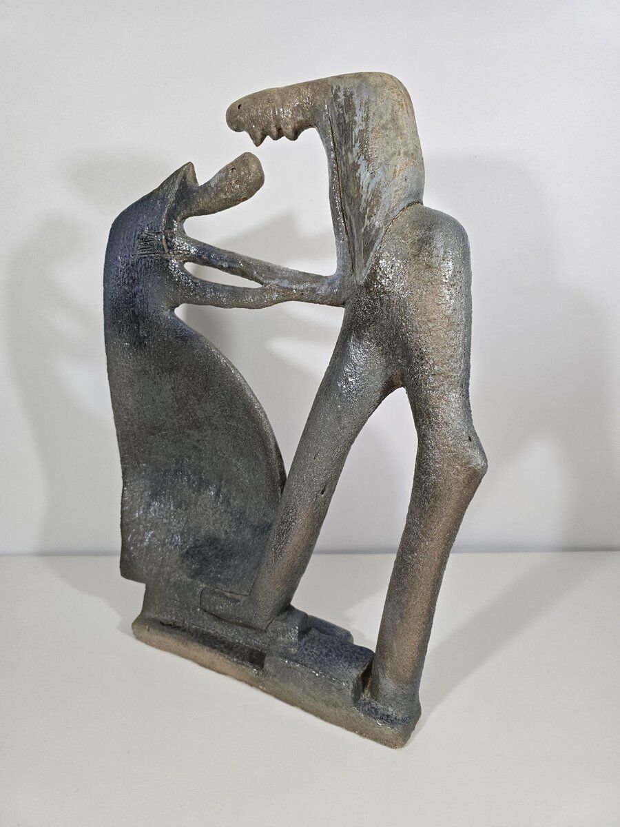 Ceramic sculpture by Colette Coussy, France, 1980