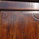 Louis XIII wardrobe in solid walnut