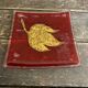 Old Multilayer Red Glass Pocket Video Brass Inlaid Vintage