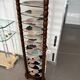 Turned wooden display stand, late 19th - early 20th century.