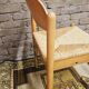 4 straw chairs in the vintage Charlotte Perriand 1970 style