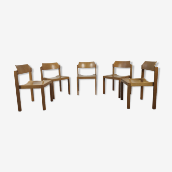 5 vintage chairs 80