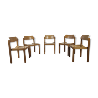 5 vintage chairs 80