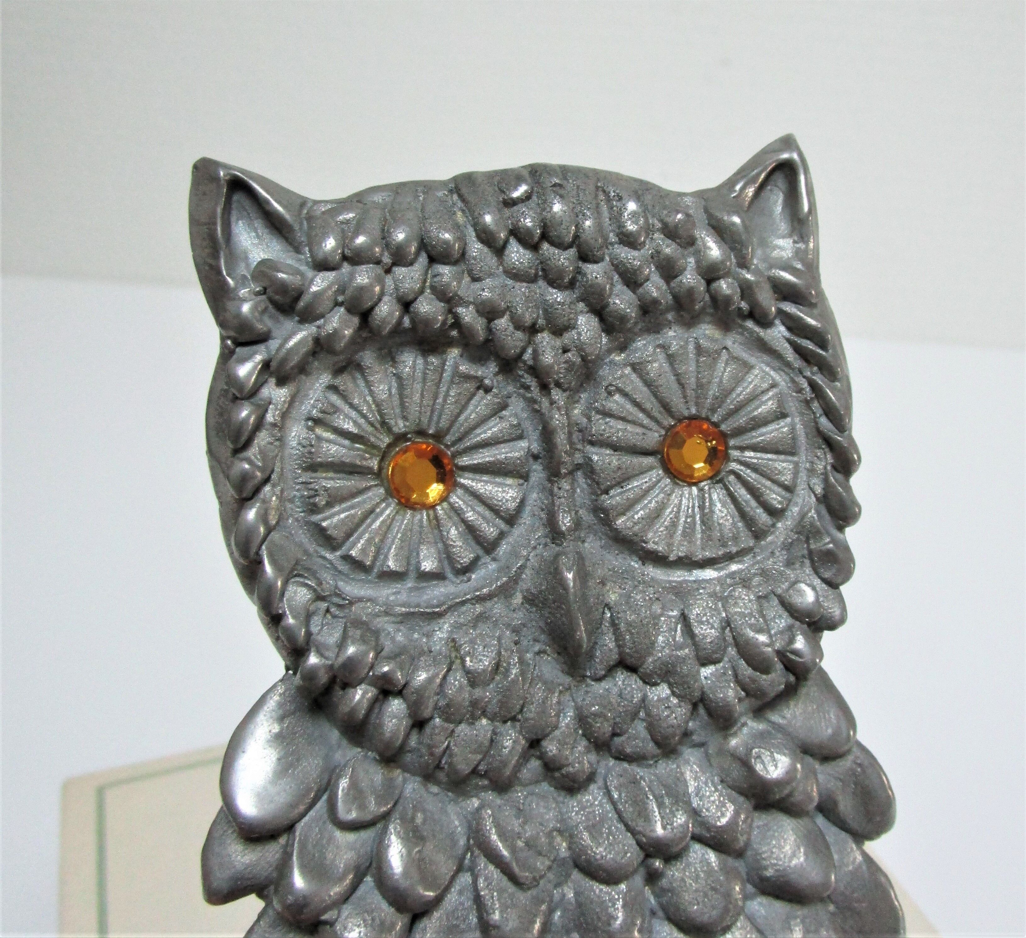 Sculptural paper press nice cast aluminum design 70s