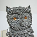 Sculptural paper press nice cast aluminum design 70s