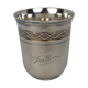Timbale Christofle vintage silver metal, engraved Jean-Pierre, 1950