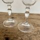 5 small Bohemian crystal flutes