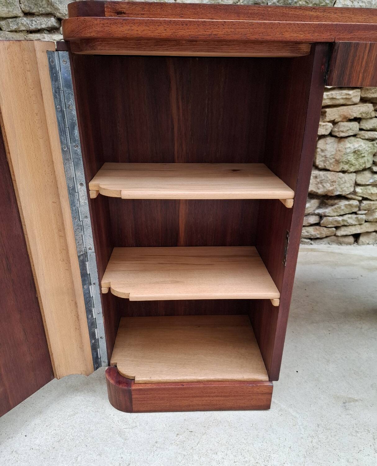 Art Deco Desk in Macassar Ebony
