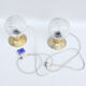 Pair of brass bedside lamps, Karl Gärtner Leuchtenbau, Germany, 1970s