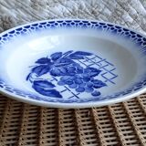 Blue hollow dish