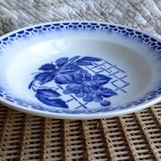 Blue hollow dish