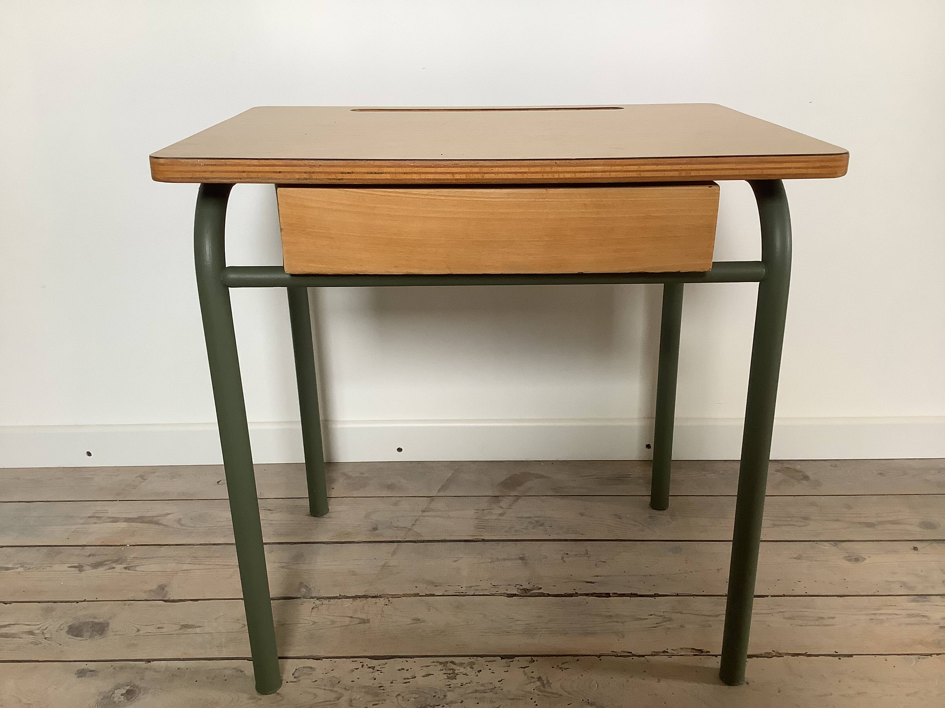 School desk and chair 1950s