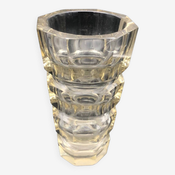Vase 70’ en cristal teinté