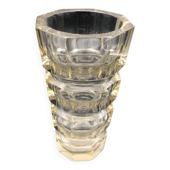 Vase 70’ en cristal teinté