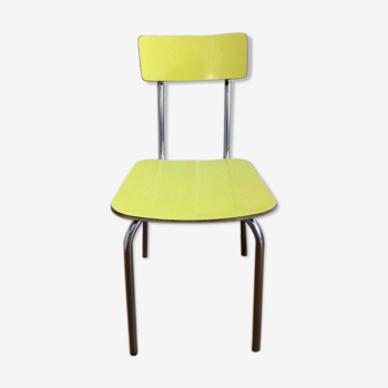 Chaise formica jaune