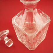 Glass decanter, Danish design, 1970s, production: Denmark
