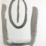 Lithographie originale signée au crayon, Bram van Velde, sans titre, 1975