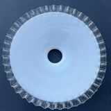 White opaline pendant light