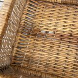 Vintage rattan chiffonier