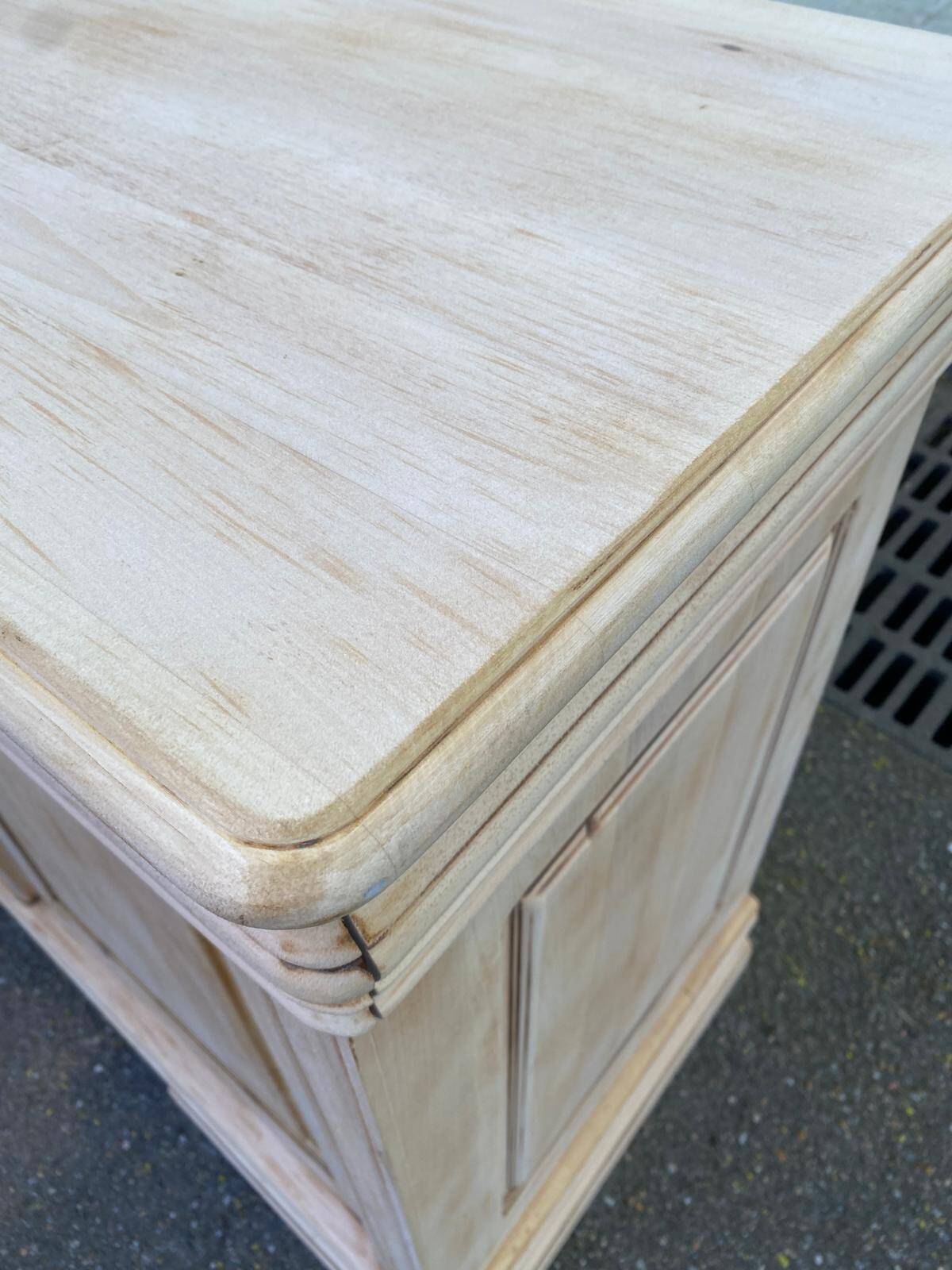 Louis Philippe rustic buffet, vintage, renovated in solid wood, 185cm.