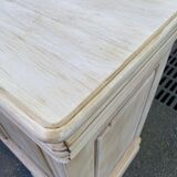 Louis Philippe rustic buffet, vintage, renovated in solid wood, 185cm.