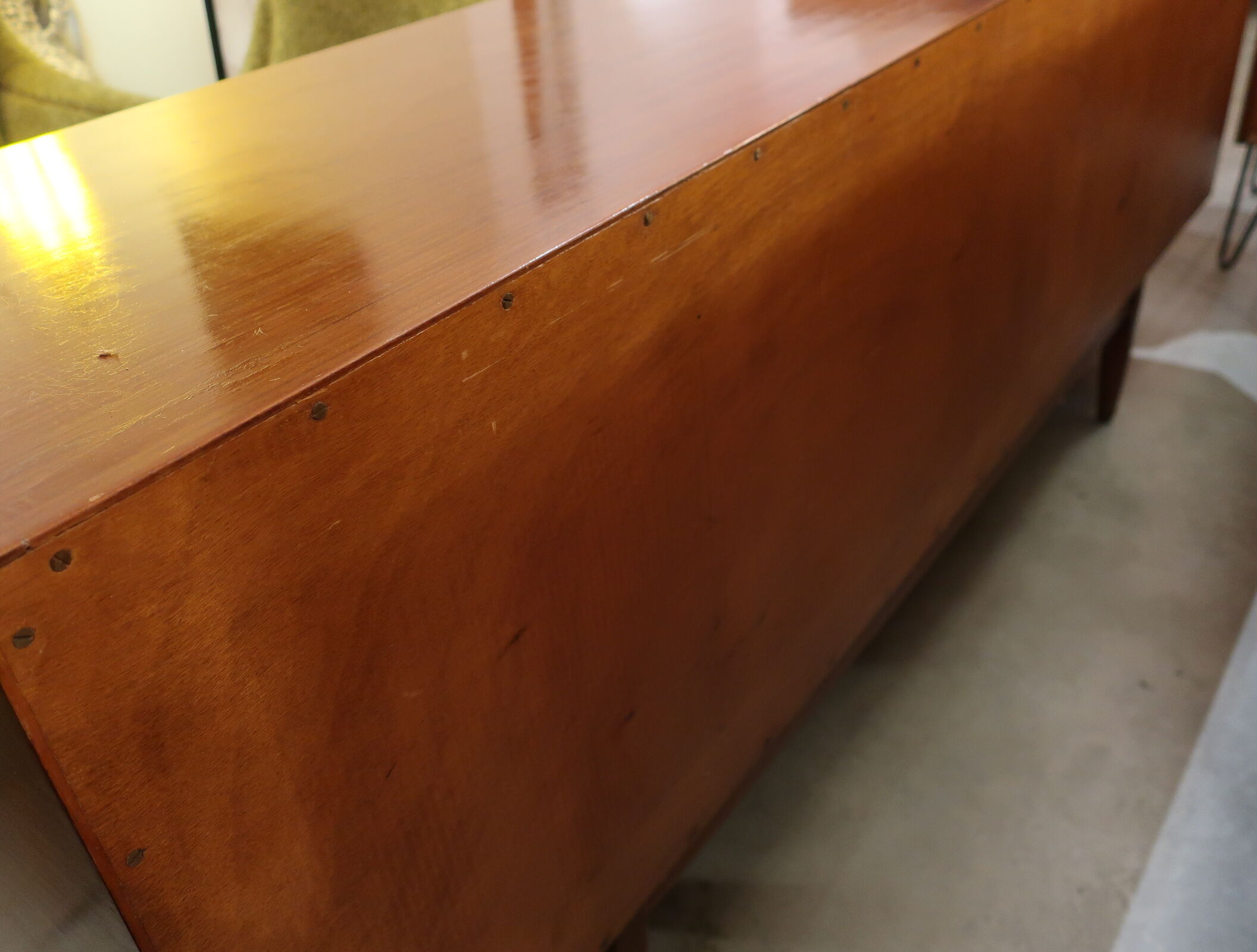 Rosewood and afromosia sideboard