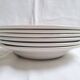 Deep plates / Art Deco salad plates Badonviller blue