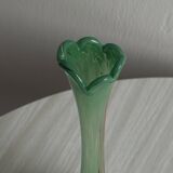 Vase soliflore en verre coloré transparent