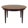 Round rosewood table, Danish design, 1970s, manufacturer: Omann Jun